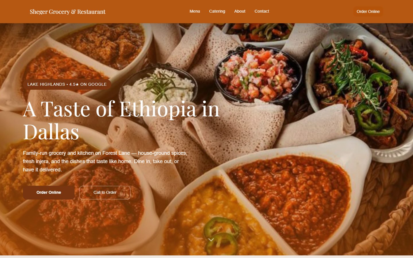 Sheger Grocery — live website